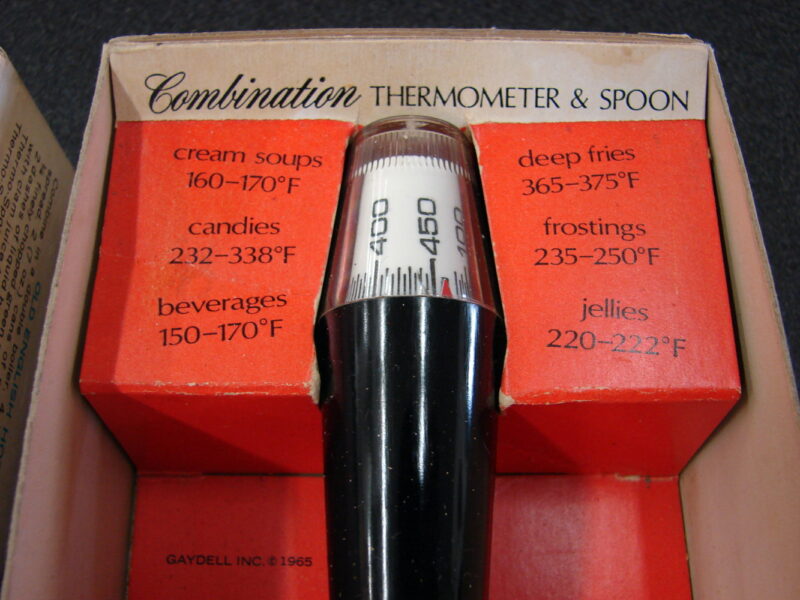 Vintage 1960&#8217;s Gaydell Thermo Spoon Combination Thermometer and Spoon NIB, Moose-R-Us.Com Log Cabin Decor