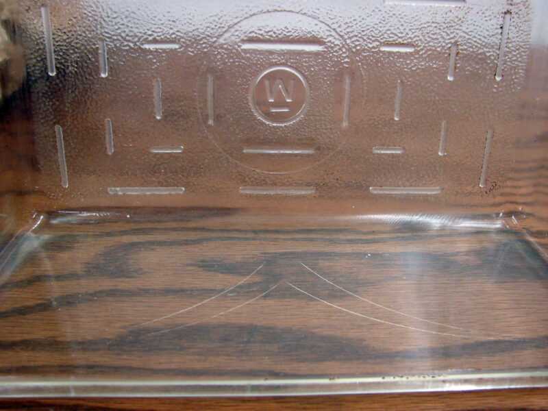 Vintage 1920&#8217;s Westinghouse Glass Loaf Bread Pan w/ Lid Refrigerator Dish #41, Moose-R-Us.Com Log Cabin Decor