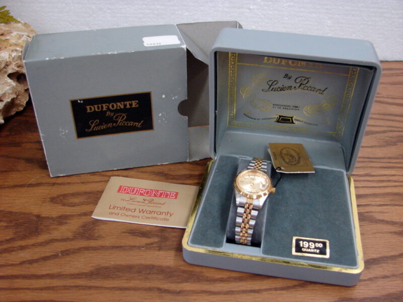 Vintage Dufonte by Lucien Piccard Swiss Ladies Quartz Watch w/ Case New, Moose-R-Us.Com Log Cabin Decor