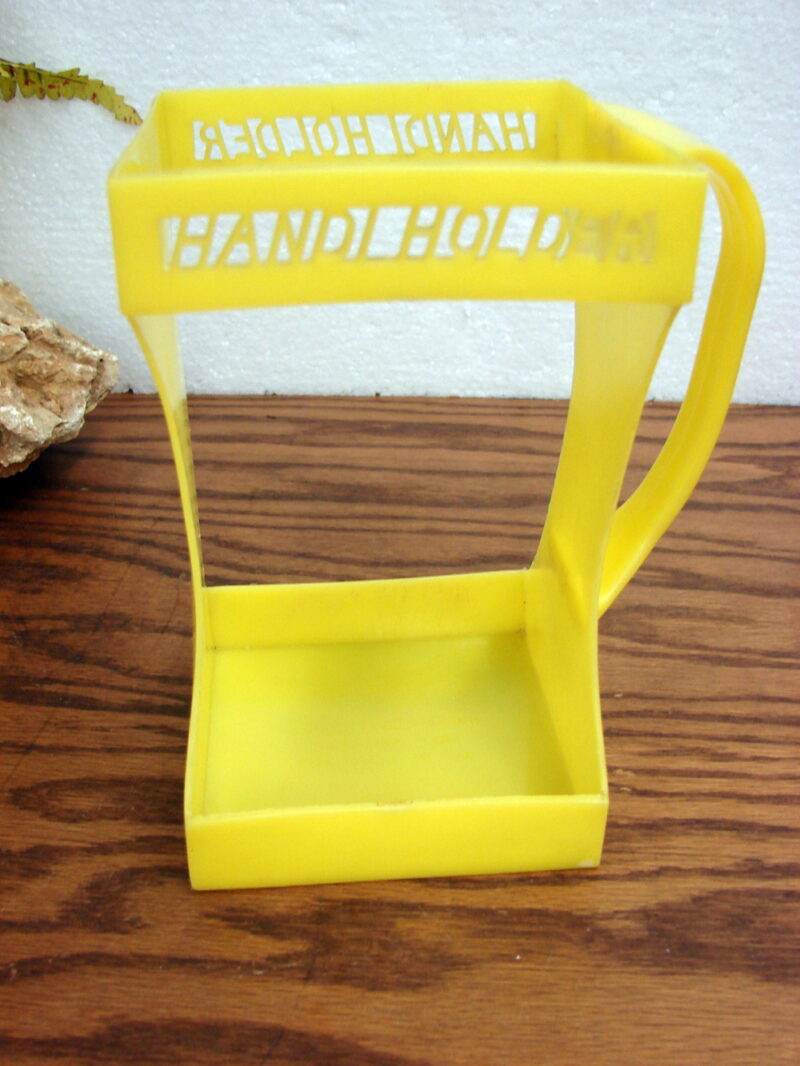 Vintage Handi Holder for 1/2 Gallon Cardboard Milk Carton Yellow, Moose-R-Us.Com Log Cabin Decor