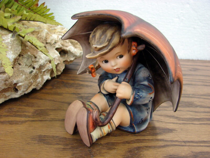 Vintage Hummel Umbrella Boy and Girl West Germany Figurines 5&#8243;, Moose-R-Us.Com Log Cabin Decor