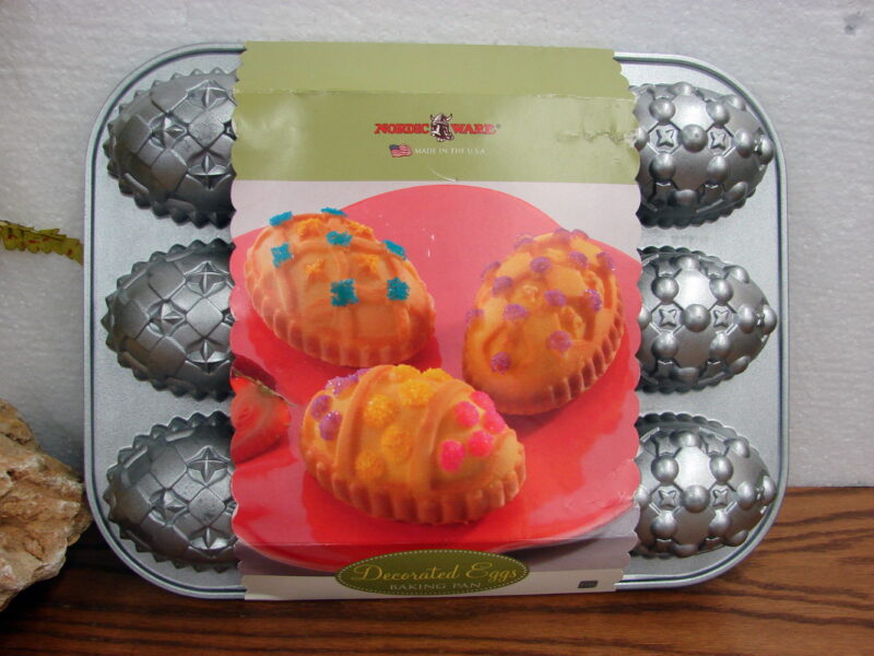 Nordic Ware Heavy Duty Baking Pan Decorated Easter Eggs Platinum Collection, Moose-R-Us.Com Log Cabin Decor