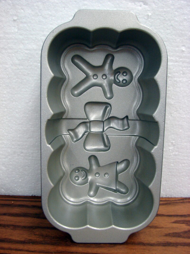 Nordic Ware Heavy Duty Baking Pan Gingerbread Loaf Boy Girl Bow, Moose-R-Us.Com Log Cabin Decor