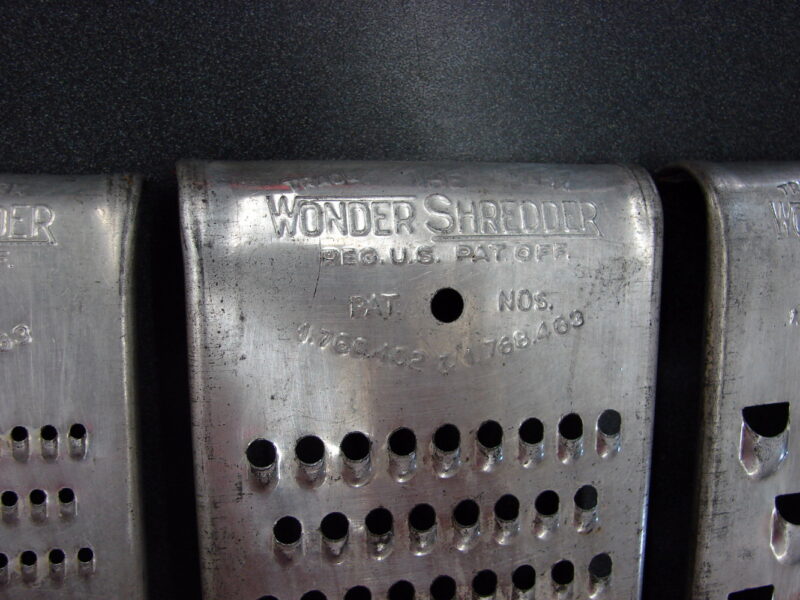 Vintage Tin Wonder Shredder 3 Piece Set Over The Bowl Shredders, Moose-R-Us.Com Log Cabin Decor