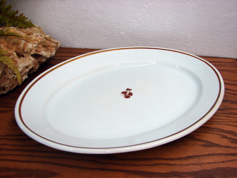 Vintage Royal Ironstone Alfred Meakin Tea Leaf England Oval Platter 17&#8243;, Moose-R-Us.Com Log Cabin Decor