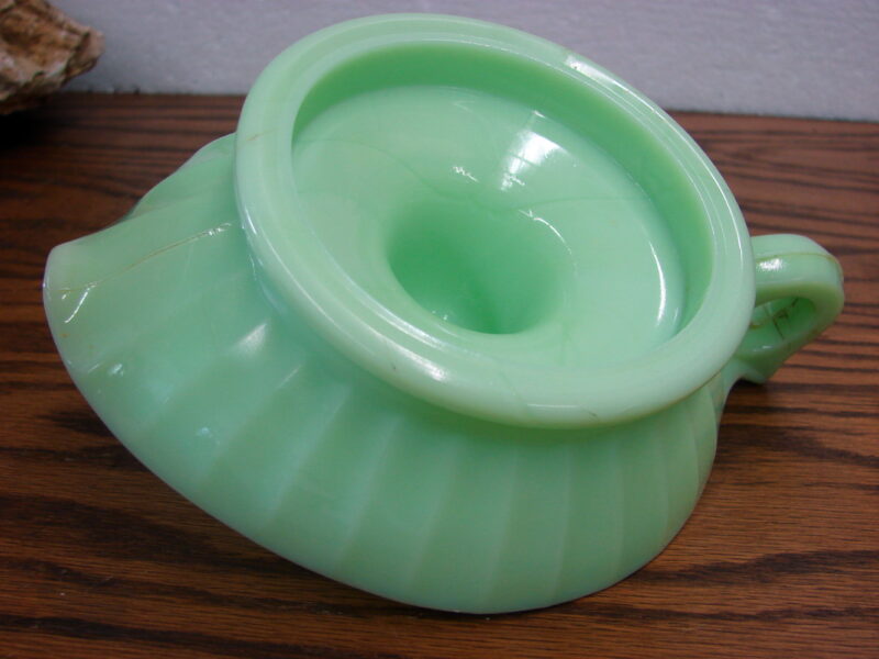 Vintage Jeanette Glass Green Jadeite 6&#8243; Juicer Reamer Uranium, Moose-R-Us.Com Log Cabin Decor