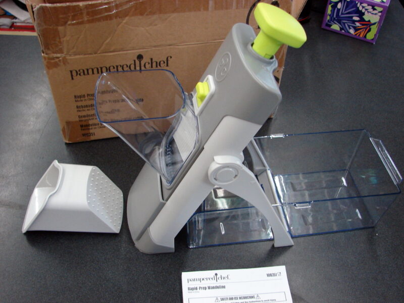 Original Pampered Chef Rapid Prep Mandoline Chopper Slicer Prep, Moose-R-Us.Com Log Cabin Decor