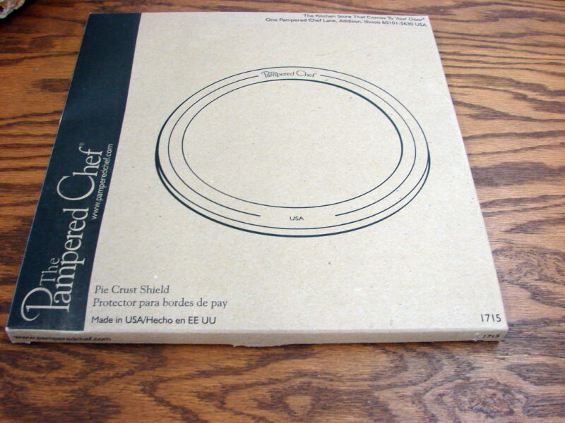 Original Pampered Chef Pie Crust Shield 10&#8243; NIB, Moose-R-Us.Com Log Cabin Decor