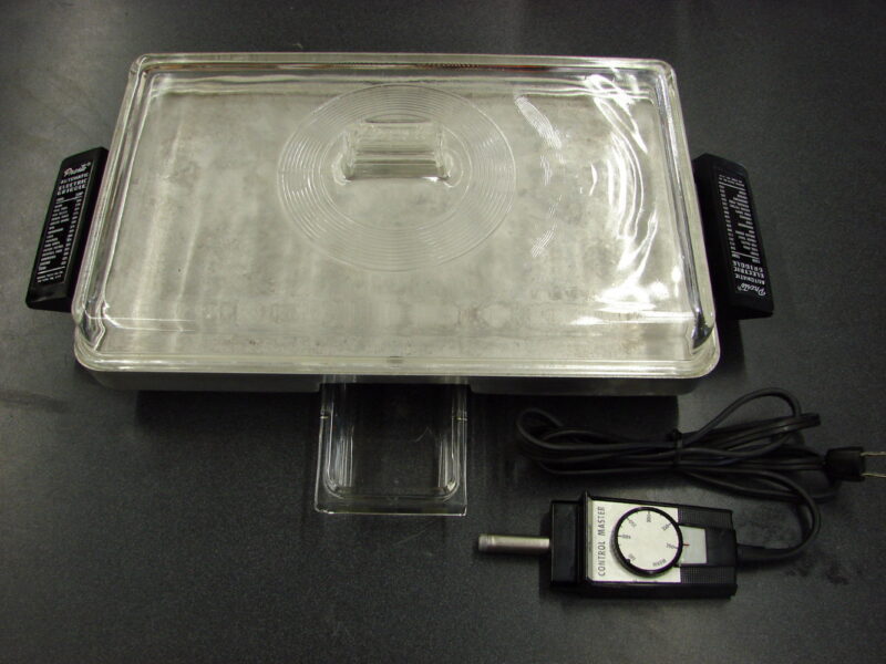Vintage Presto Electric Grill Griddle Glass Domed Lid Electrical Cord Heavy Duty, Moose-R-Us.Com Log Cabin Decor