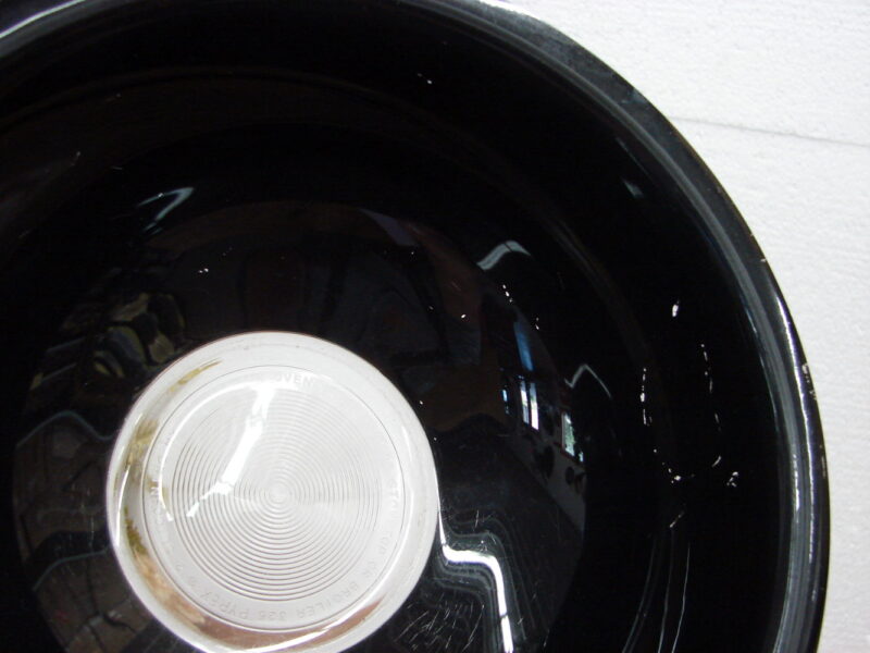 Vintage PYREX Clear Bottom Ring Black Mixing Nesting Bowl #325 as is, Moose-R-Us.Com Log Cabin Decor