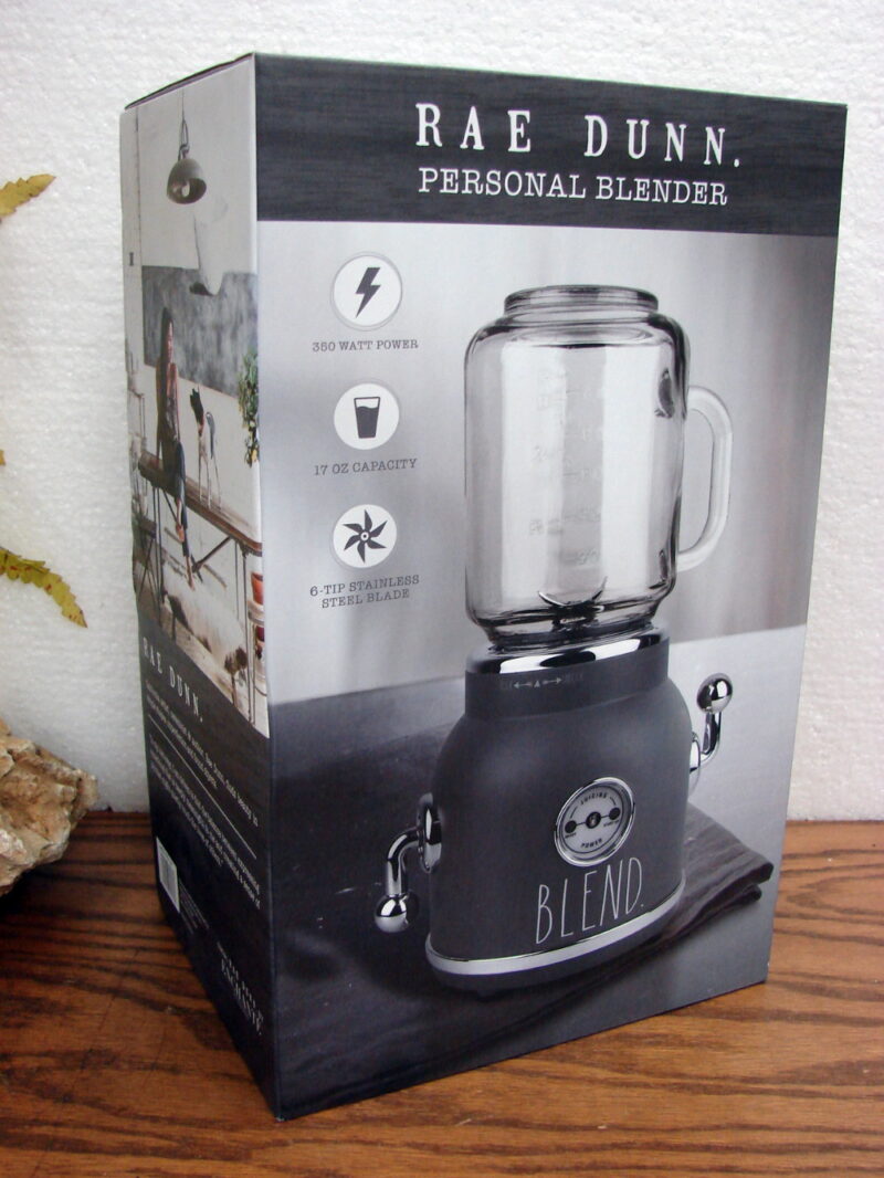 Brand New Rae Dunn Personal Blender Smoothies Milkshakes Juices Mixed Drinks, Moose-R-Us.Com Log Cabin Decor