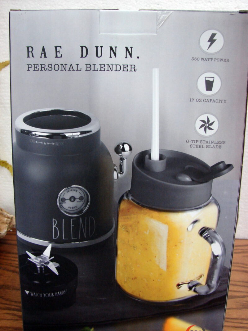 Brand New Rae Dunn Personal Blender Smoothies Milkshakes Juices Mixed Drinks, Moose-R-Us.Com Log Cabin Decor