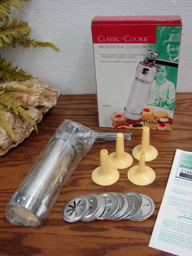 Villaware Classic Cookie Professional Cookie Press Steel Ratchet Drive #5675, Moose-R-Us.Com Log Cabin Decor