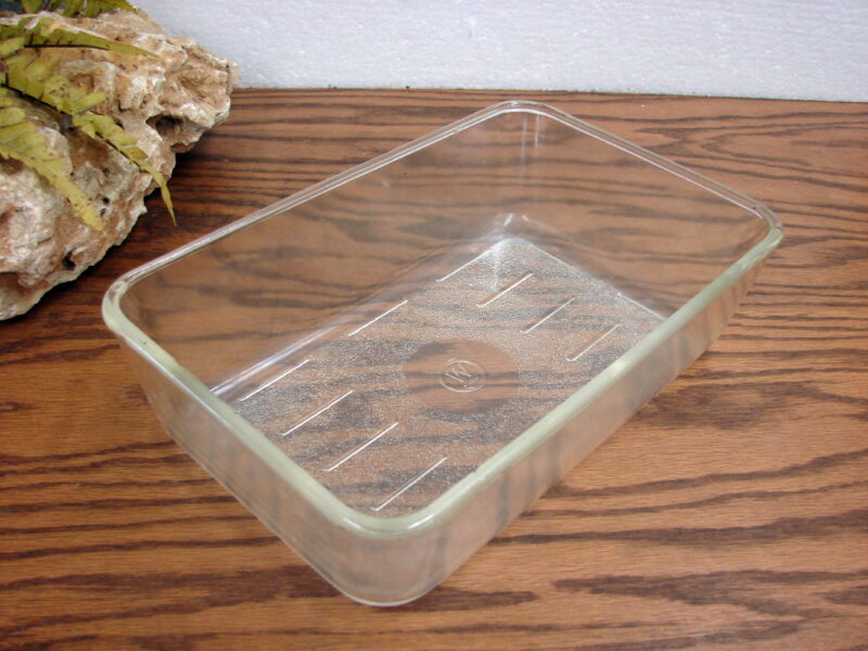 Vintage 1920&#8217;s Westinghouse Clear Glass Refrigerator Dish 10 x 6 Marked, Moose-R-Us.Com Log Cabin Decor