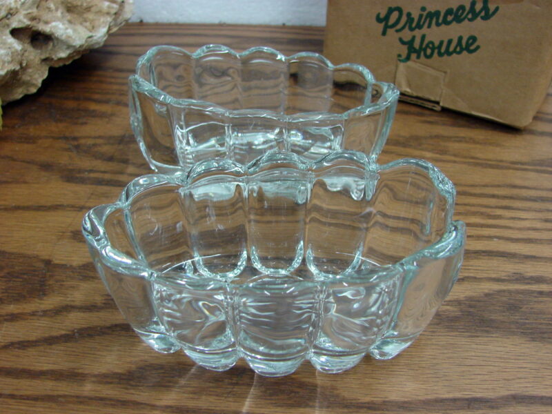 Princess House Heritage Glass Set/4 Spoon Holder #438, Moose-R-Us.Com Log Cabin Decor