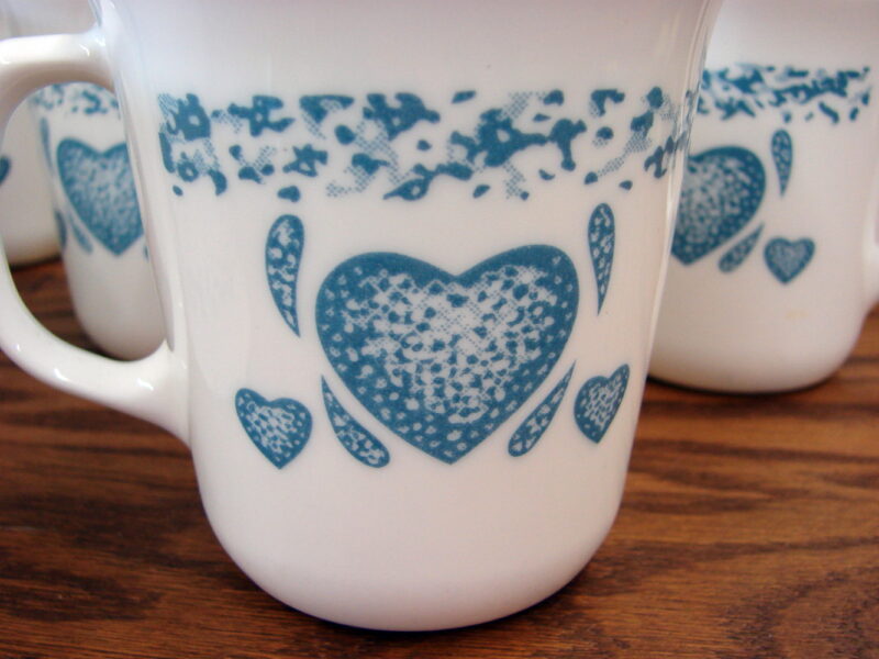 Corning Ware Blue Hearts Corelle Country Dinnerware Kitchen Accessories, Moose-R-Us.Com Log Cabin Decor