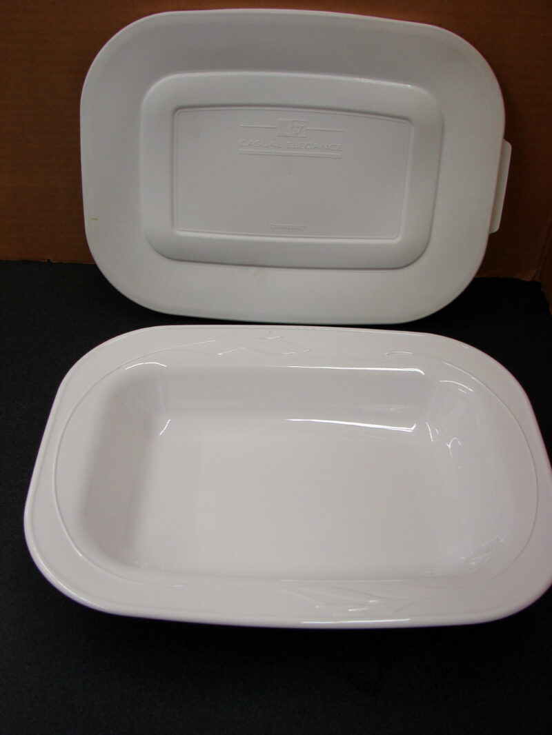 Corning Ware Casual Elegance L-13 Rectangular w/ Storage Lid, Moose-R-Us.Com Log Cabin Decor