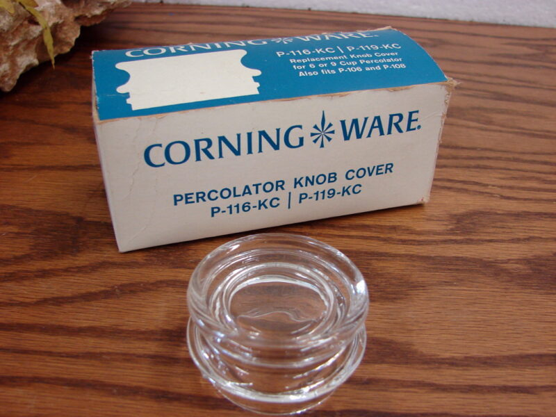 Vintage Corning Ware USA Replacement Knob Cover 6-9 Cup Percolators, Moose-R-Us.Com Log Cabin Decor