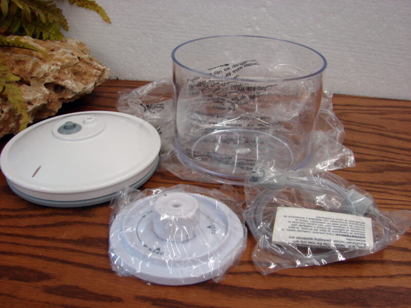 Brand New Set/5 FoodSaver Vacuum Seal Canister Clear w/ Hose, Moose-R-Us.Com Log Cabin Decor