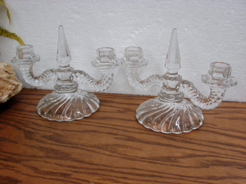 Vintage Crystal Fostoria Colony Swirl 17 Pcs Sample Lot, Moose-R-Us.Com Log Cabin Decor