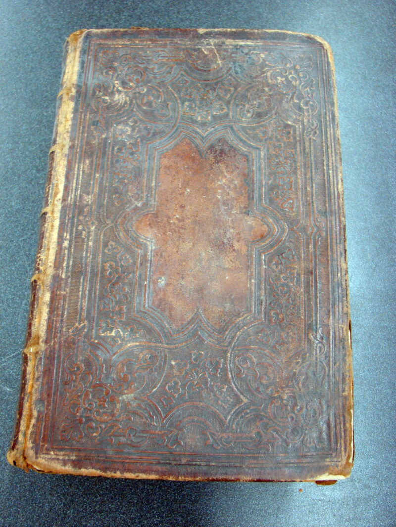 Antique German Bible 1863 From Germany w/ Handwritten Notes, Moose-R-Us.Com Log Cabin Decor