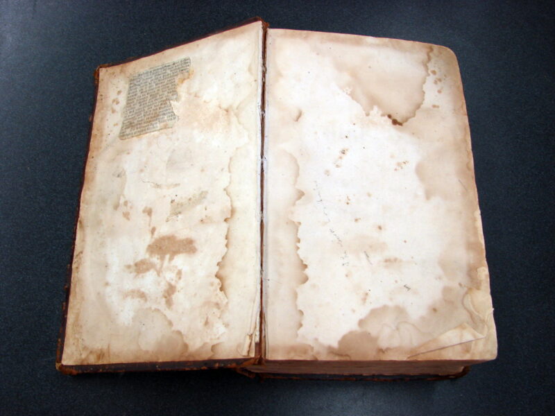 Antique German Bible 1863 From Germany w/ Handwritten Notes, Moose-R-Us.Com Log Cabin Decor