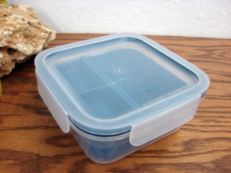 Ikea 3 Compartment Storage Container Sealed Lid Crafts Smalls 6&#8243; Square, Moose-R-Us.Com Log Cabin Decor