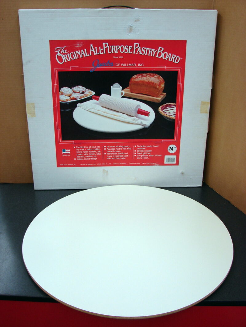 The Original All-Purpose Pastry Board Jacobs of Willmar 24&#8243; w/ Cover, Moose-R-Us.Com Log Cabin Decor