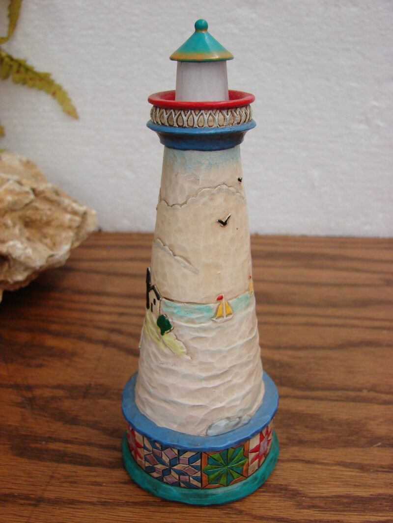 Jim Shore Heartwood Creek Light up Lighthouse #4011334 Tested, Moose-R-Us.Com Log Cabin Decor