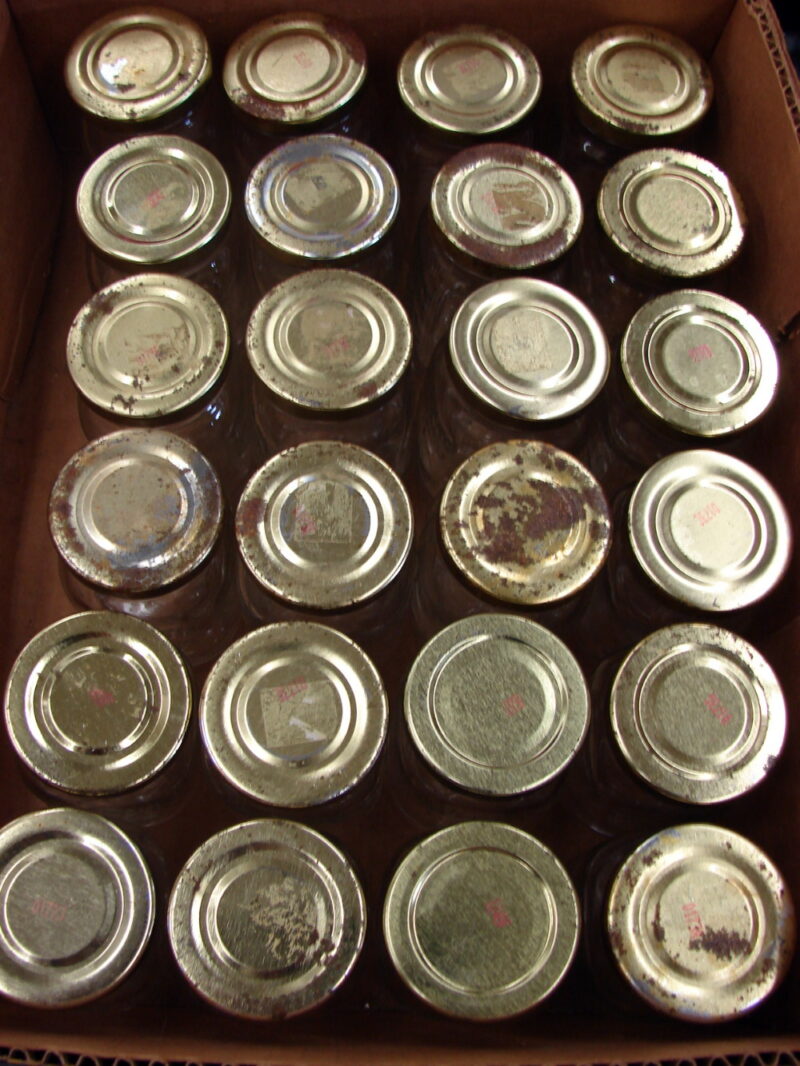 Lot of 24 Clear Glass Miniature Mason Jars w/ Lids 3 x 2&#8243;, Moose-R-Us.Com Log Cabin Decor