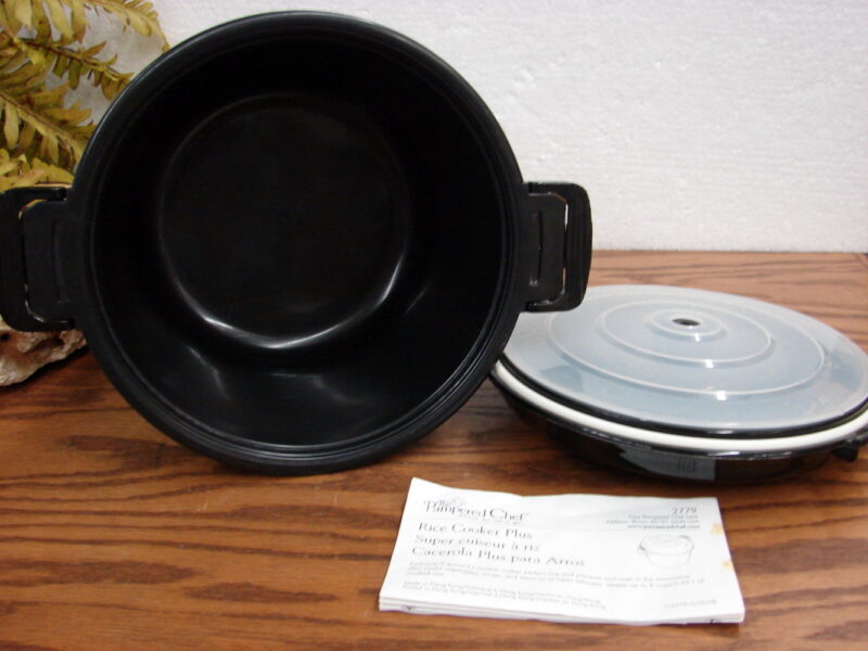 Original Pampered Chef #2779 Microwave Rice Cooker Plus Steamer, Moose-R-Us.Com Log Cabin Decor