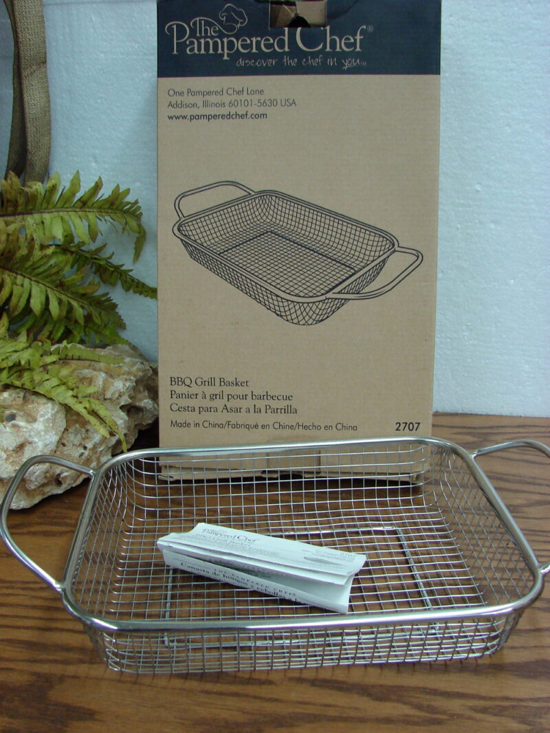 Original Pampered Chef BBQ Grill Basket #2707, Moose-R-Us.Com Log Cabin Decor