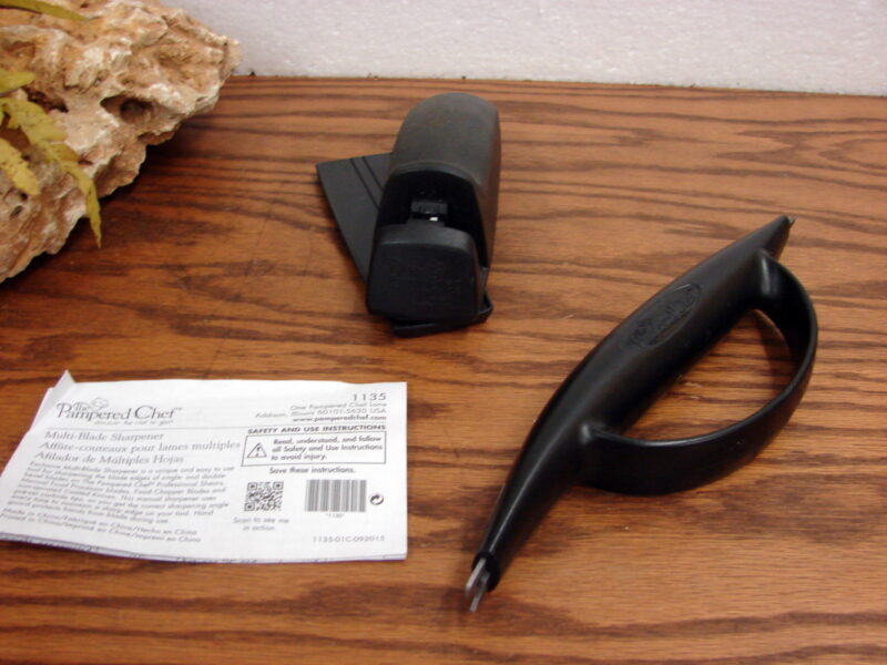 Original Pampered Chef Honing Tool #1057 and Multi Blade Sharpener #1135, Moose-R-Us.Com Log Cabin Decor