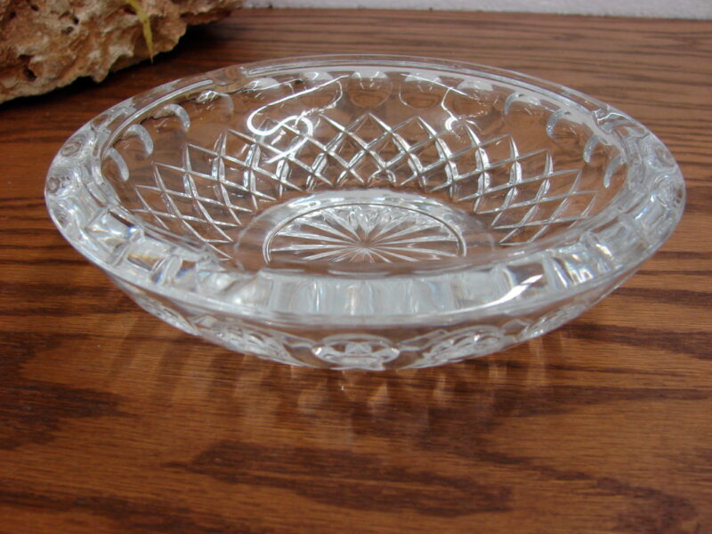 Vintage Princess House Highlights in Lead #868 Crystal Ashtray Coin, Moose-R-Us.Com Log Cabin Decor