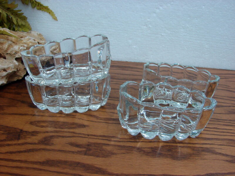 Princess House Heritage Glass Set/4 Spoon Holder #438, Moose-R-Us.Com Log Cabin Decor