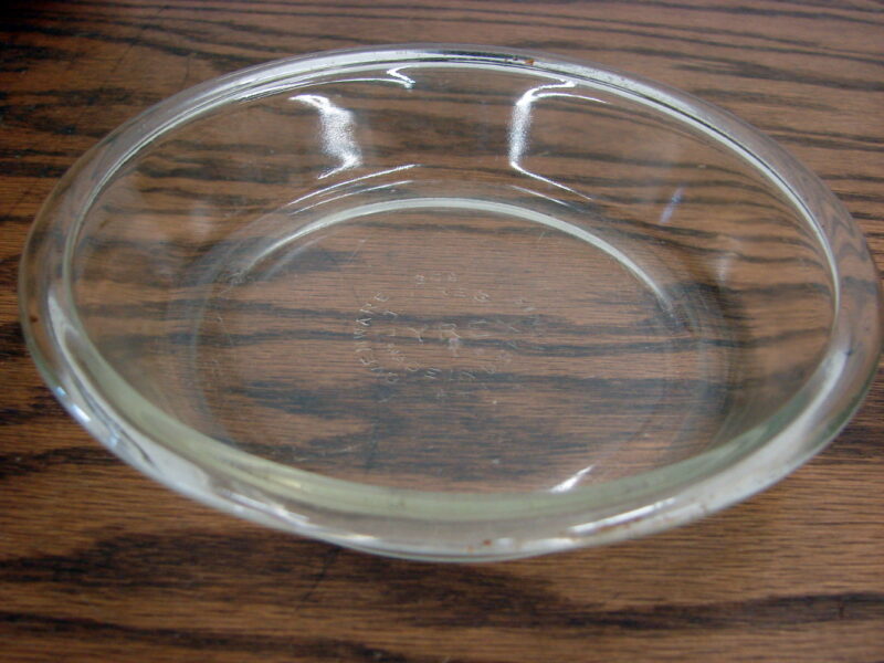 Vintage PYREX Clear Mini Pie Plate #206 6&#8243;, Moose-R-Us.Com Log Cabin Decor