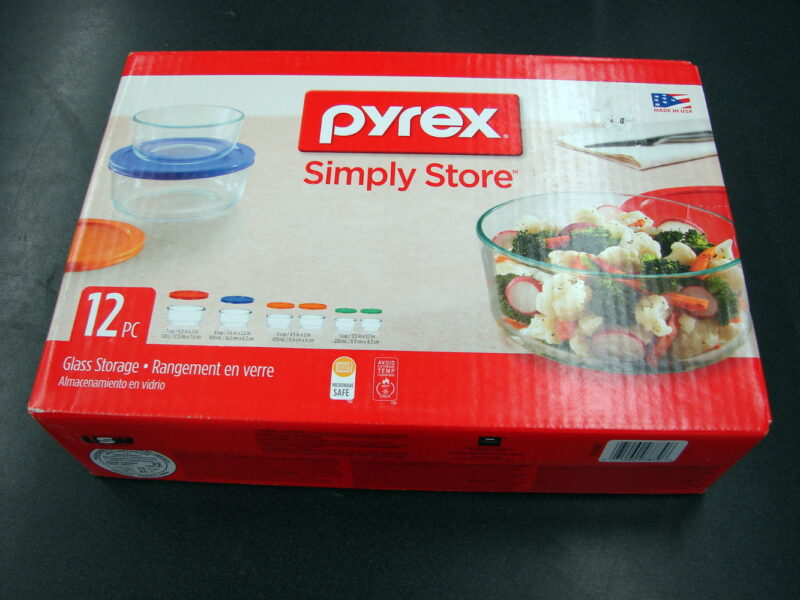 Newer Pyrex Simply Store 12pc Glass Storage Microwave Safe Brand New, Moose-R-Us.Com Log Cabin Decor