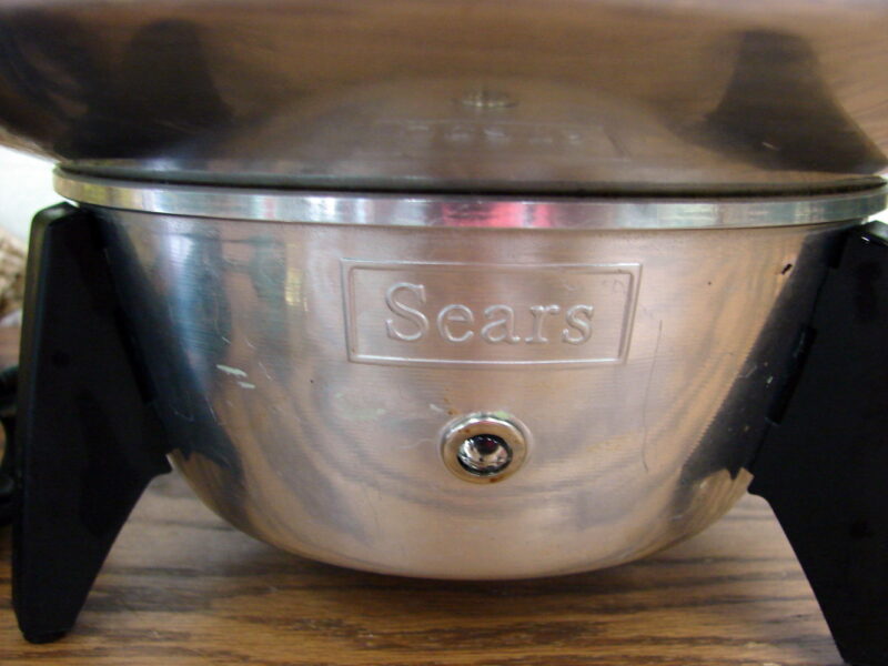 Vintage Sears MCM Flying Saucer Aluminum Popcorn Popper Complete Tested, Moose-R-Us.Com Log Cabin Decor