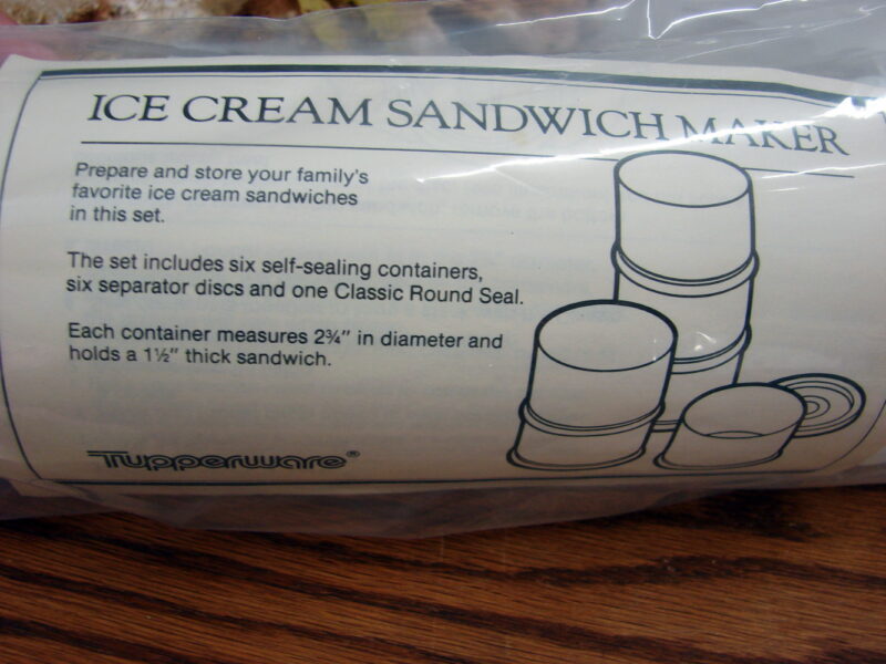 Vintage Tupperware Ice Cream Sandwich Makers Set/6 Brand New in Package, Moose-R-Us.Com Log Cabin Decor