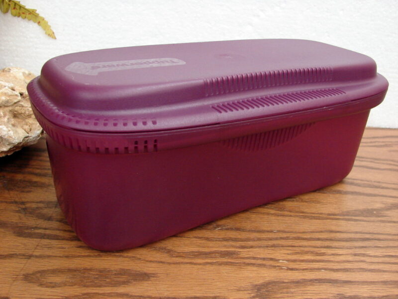 Vintage Tupperware #6775 Maroon Spaghetti Pasta Cooker Steamer Microwave, Moose-R-Us.Com Log Cabin Decor