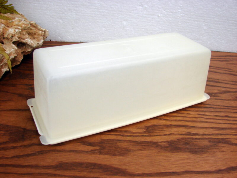Vintage Tupperware Velveeta 2 # Block Keeper #518 Clear/White, Moose-R-Us.Com Log Cabin Decor