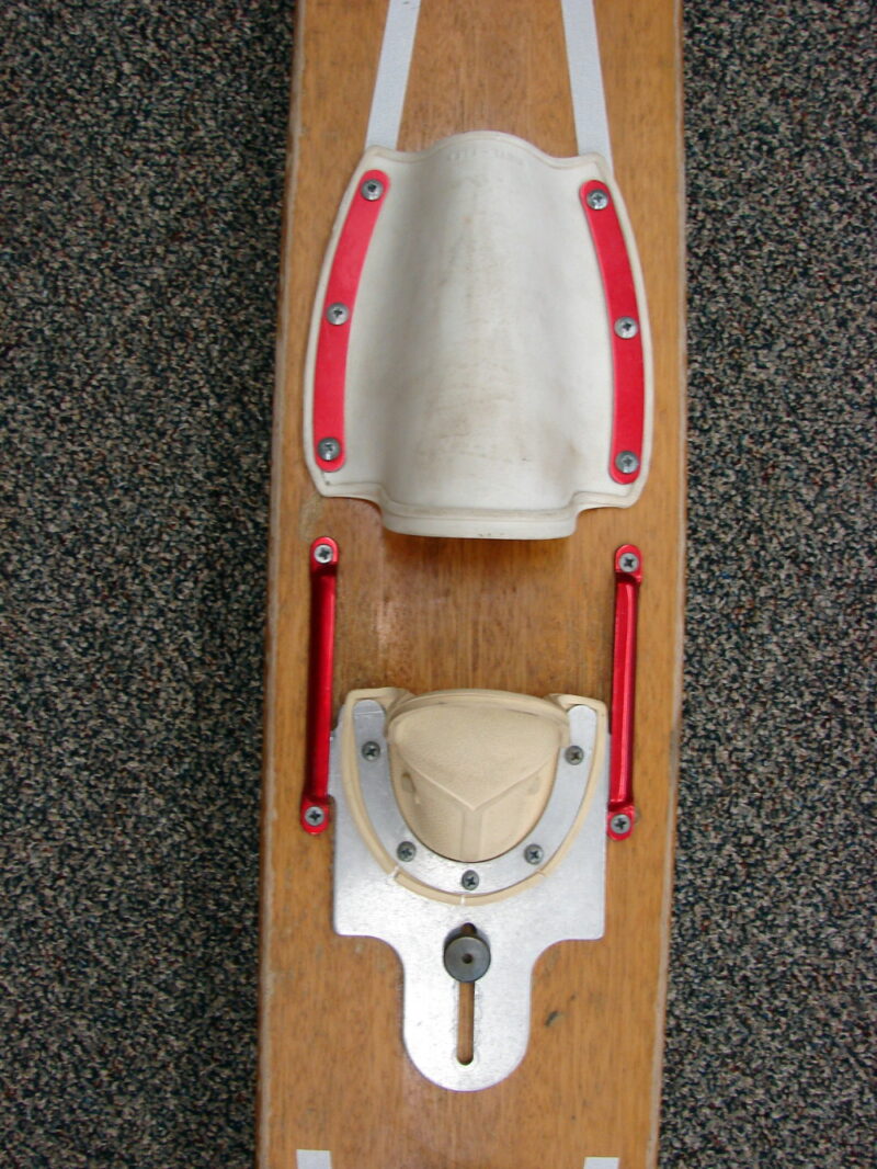 Vintage Wood Waterski White Bear Water Ski Co Retro Slalom Water Ski, Moose-R-Us.Com Log Cabin Decor