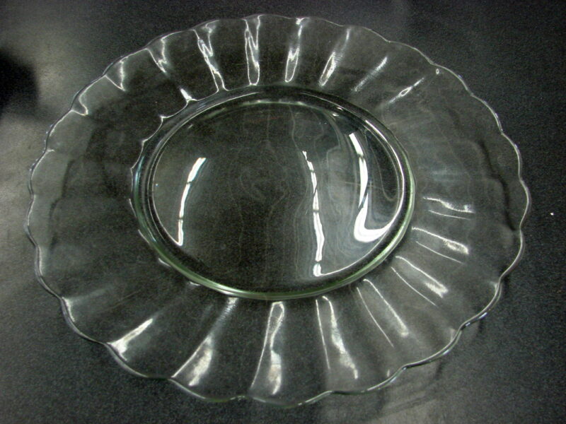 Vintage Anchor Hocking Clear Scalloped Wave Torte Sandwich Platter 14&#8243;, Moose-R-Us.Com Log Cabin Decor