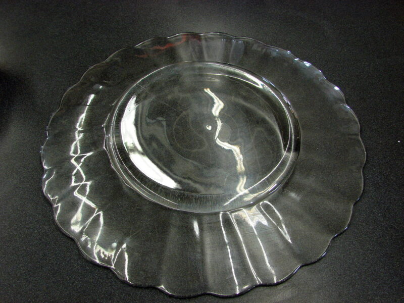 Vintage Anchor Hocking Clear Scalloped Wave Torte Sandwich Platter 14&#8243;, Moose-R-Us.Com Log Cabin Decor