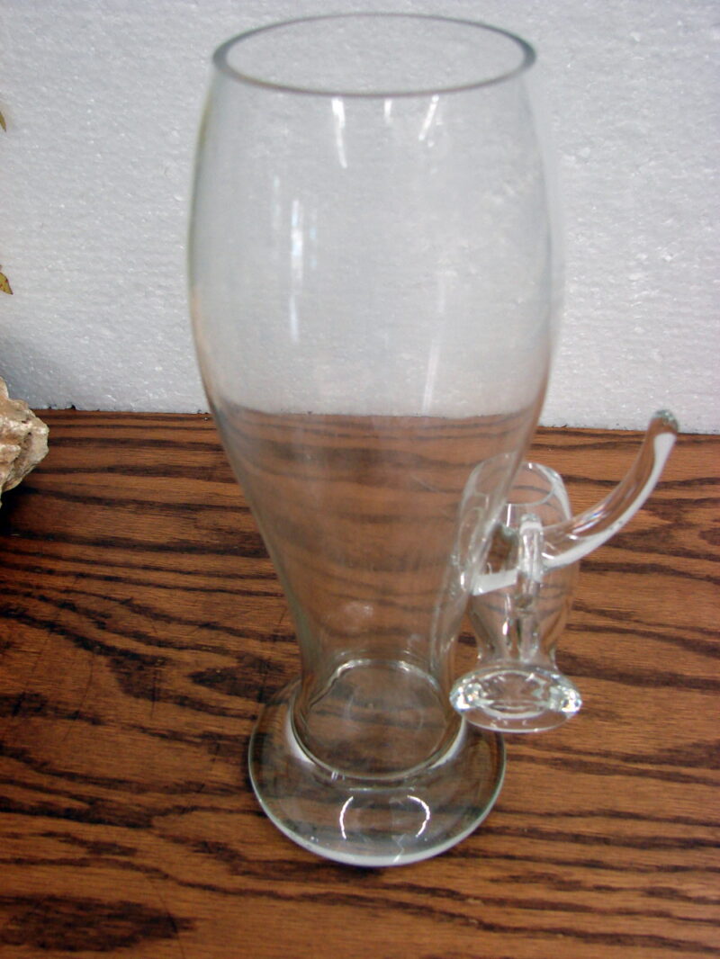 Vintage Blown Glass Pilsner Glass w/ Shot Glass Attached, Moose-R-Us.Com Log Cabin Decor