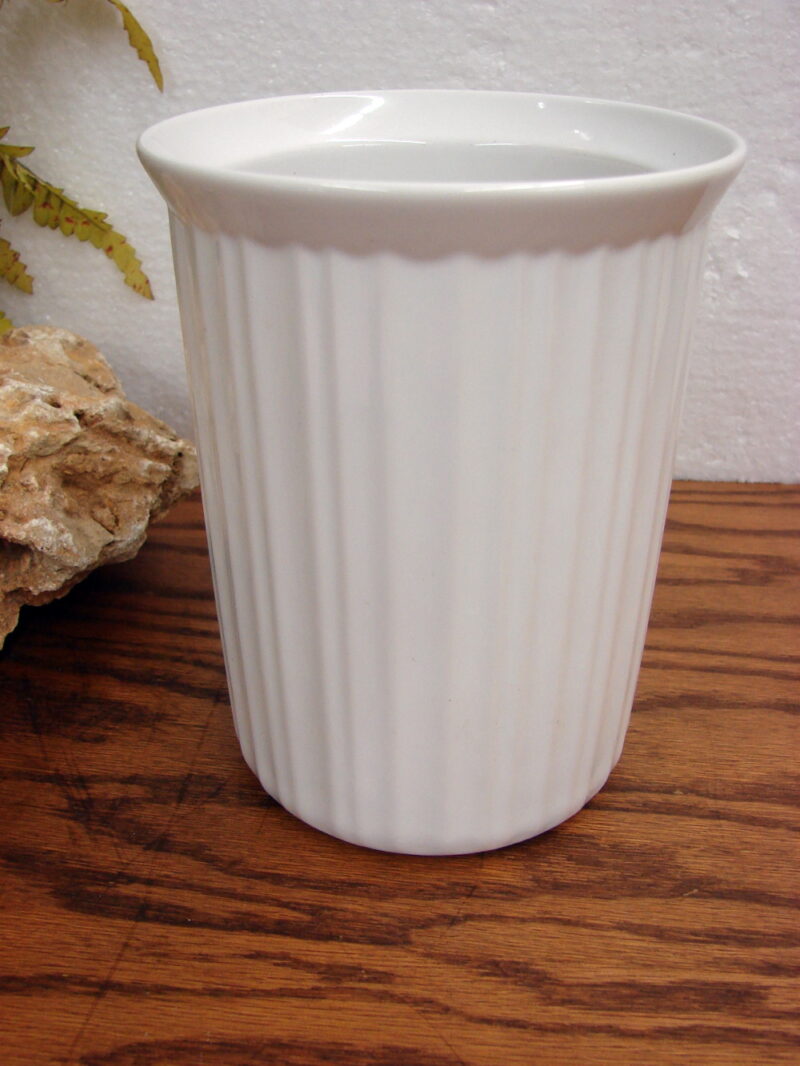 Vintage CorningWare French White Utensil Crock Wine Chiller, Moose-R-Us.Com Log Cabin Decor