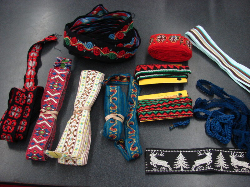 Vintage Embroidered Ribbon Trim Yards Miscellaneous Lot, Moose-R-Us.Com Log Cabin Decor