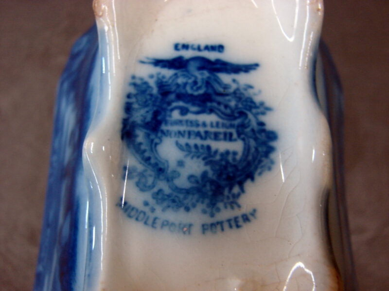 Antique Royal Blue Flow Blu China England Pottery Craft as is 21 Pieces, Moose-R-Us.Com Log Cabin Decor