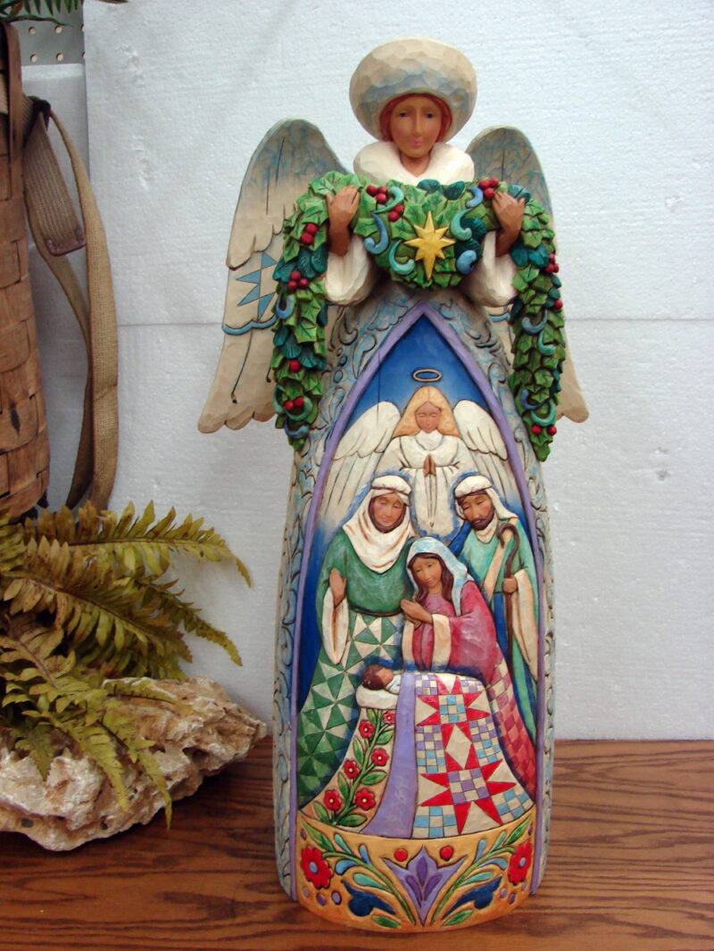 Jim Shore 2007 Night Divine Large Angel Nativity Scene 23&#8243;, Moose-R-Us.Com Log Cabin Decor