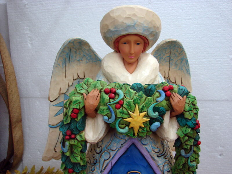 Jim Shore 2007 Night Divine Large Angel Nativity Scene 23&#8243;, Moose-R-Us.Com Log Cabin Decor